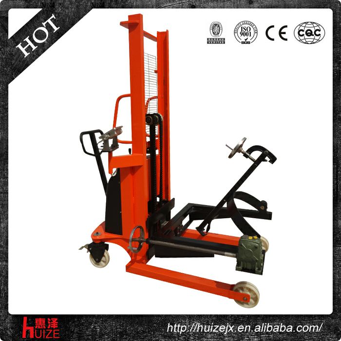 半電動稱重油桶車（夾鐵桶，手搖翻轉(zhuǎn)倒料）2